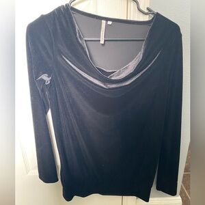 Michael Stars Black Velvet Top